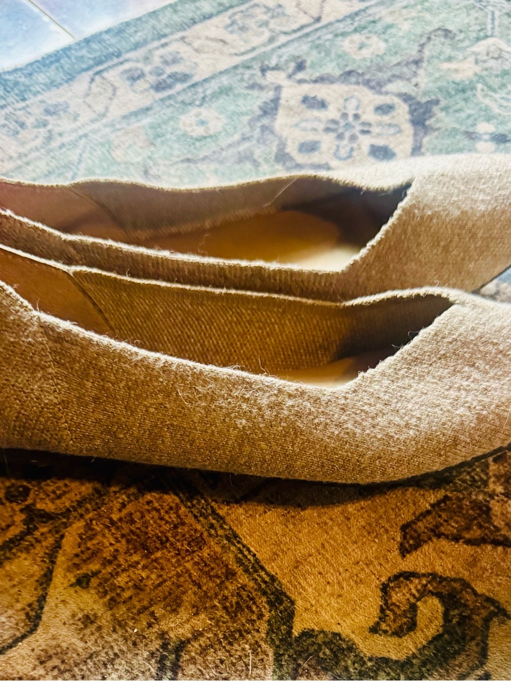 MIA Taupe Slip-On Flats